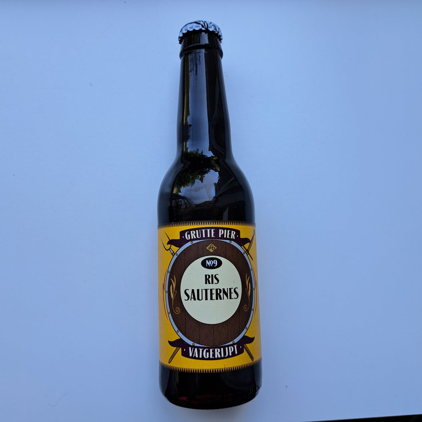 Grutte Pier vat 9 RIS Sauternes - 330ml - 10,0% - brouwerij Grutte Pier, Wyns