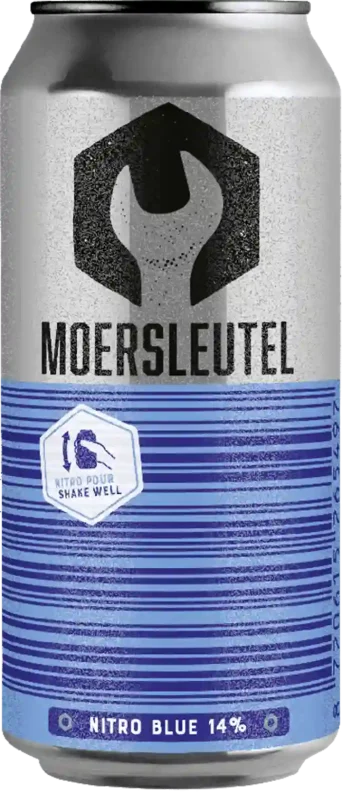 Moersleutel Barcode Nitro Blue  - 440ml - 14%