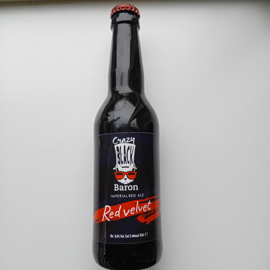 Black Baron collab Crazy Black Cat Red Velvet Imperial Red Ale - 330ml - 9.6%