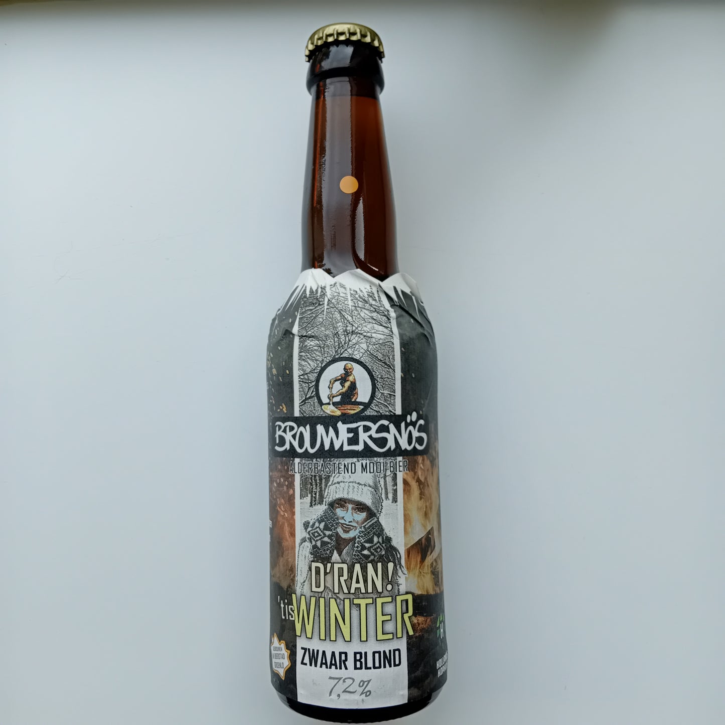 D'ran tis Winter Zwaar Blond - 330ml - 7,2% - brouwerij Brouwersnös Groenlo