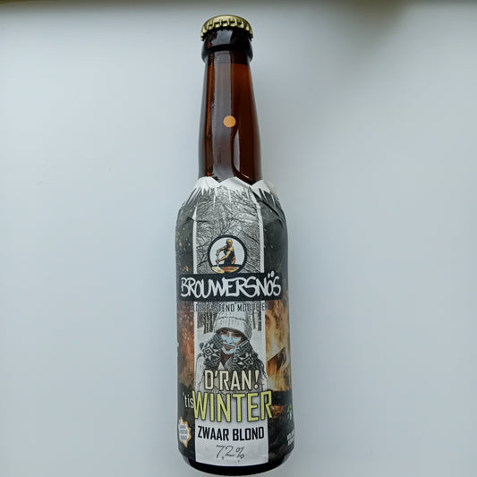 D'ran tis Winter Zwaar Blond - 330ml - 7,2% - brouwerij Brouwersnös Groenlo