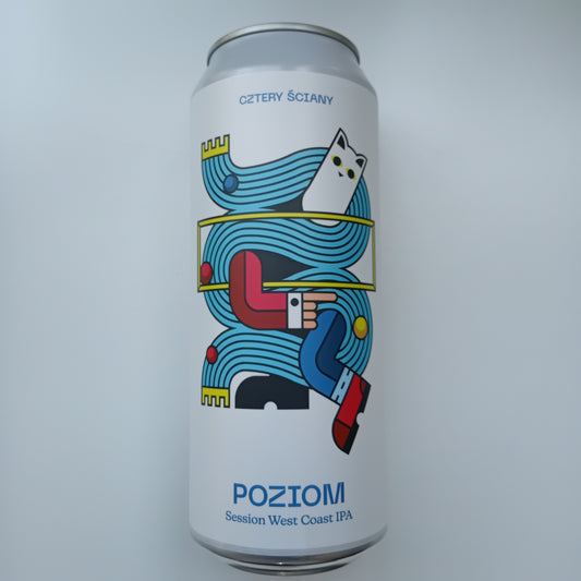 Cztery Sciany Poziom Session West Coast IPA - 500ml - 5,4% (THT 30-11-2024)