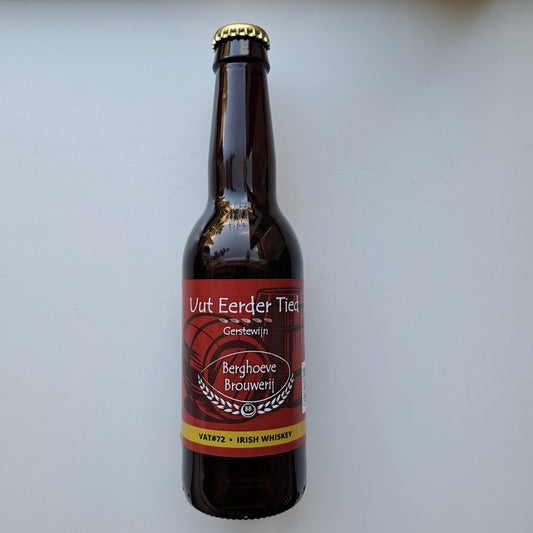 Uut Eerder Tied BA Irish Whiskey - 330 ml - 10% - brouwerij de Berghoeve , Den Ham