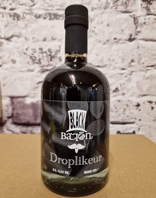 Black Baron Droplikeur - 500ml - 14,5% - brouwerij Black Baron, Nijverdal